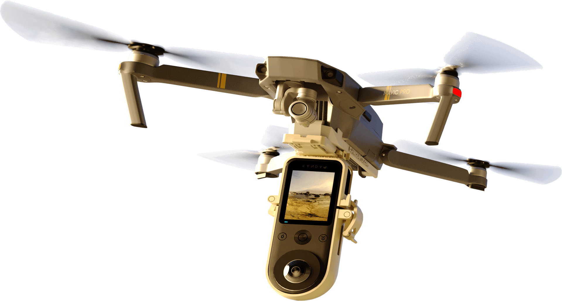 Camera Expansion Bracket Mount Holder For DJI Air 2S/Mavic Air 2 Drone GoPro 8 